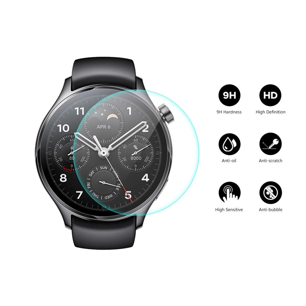 ENKAY HAT PRINCE 2Pcs / Set for Xiaomi Watch S1 Pro Screen Protector Anti-explosion HD Clear 0.2mm 9H High Aluminum-silicon Glass Film - 2