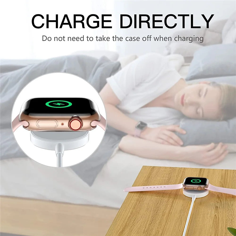 For Apple Watch SE3 / SE2 / SE1 /  6 / 5 / 4 44mm Transparent Watch Case Quick Release TPU Cover Shockproof Smart Watch Protective Case - 4