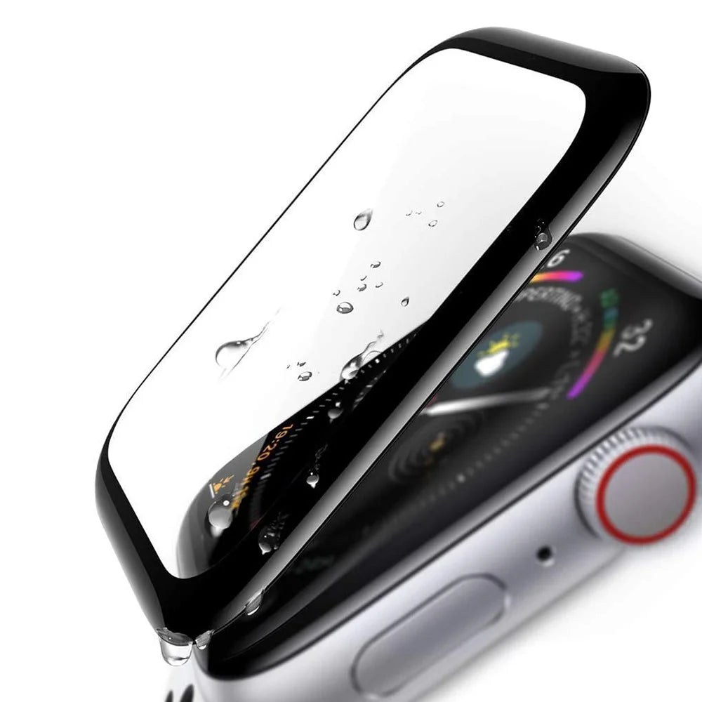 For Apple Watch SE3 / SE2 / SE1 / 6 / 5 / 4 40mm Tempered Glass Screen Protector HD Clear Full Glue Full Coverage Anti-explosion 3D Curved Screen Cover - 3