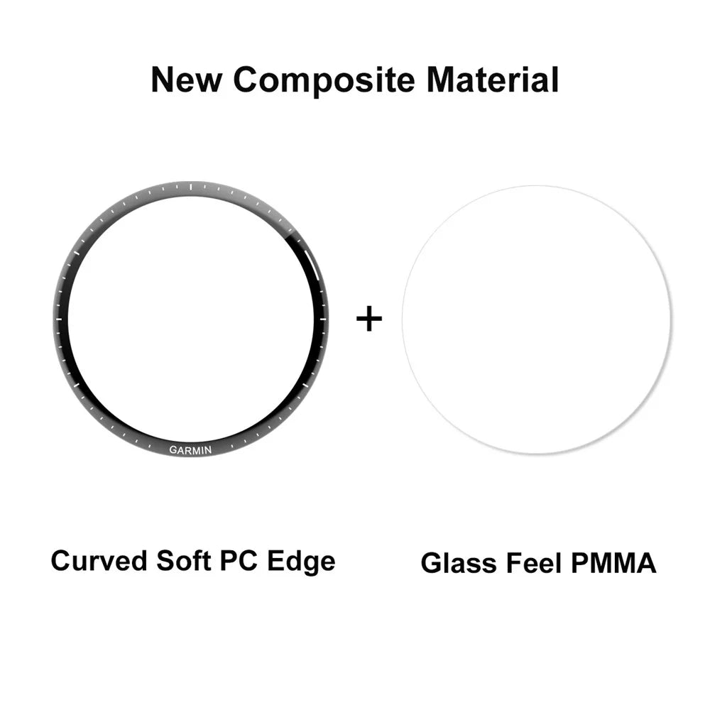 ENKAY HAT PRINCE Watch Screen Film for Garmin Forerunner 965 , HD Clear 3D Curved Soft PC Edge+PMMA Full Screen Protector - 3