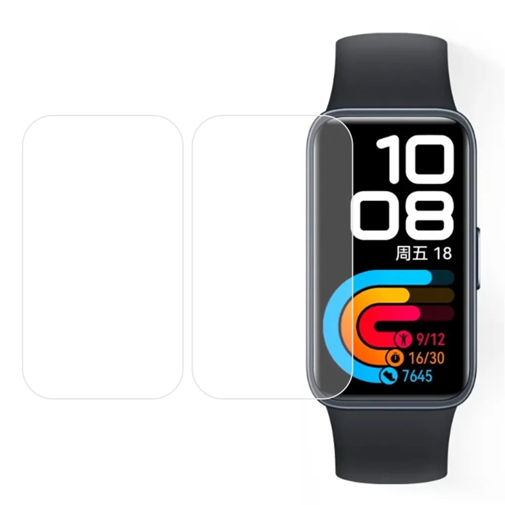 For Huawei Band 10 / Band 8 / Band 8 NFC / Band 9 / Band 9 NFC 2Pcs TPU Screen Protector Anti-Scratch HD Clear Watch Protective Film - 1