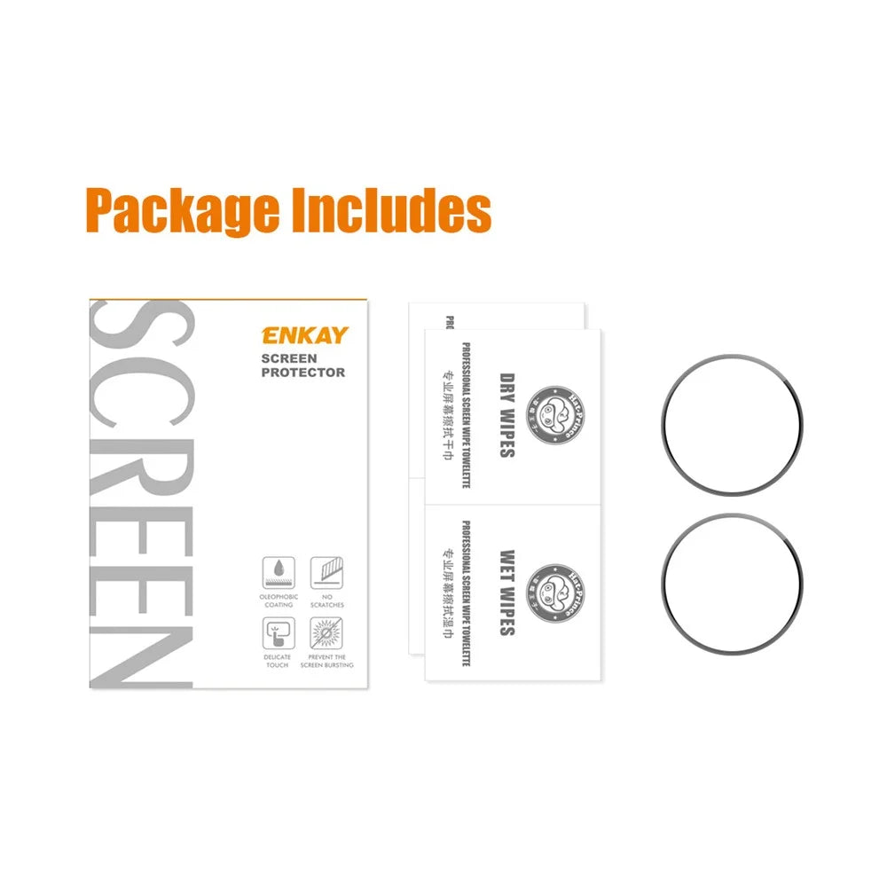ENKAY HAT PRINCE 2Pcs / Set for Samsung Galaxy Watch7 40mm / Watch6 40mm HD Clear Screen Film 3D Curved Soft PC Edge+PMMA Full Screen Protector - 6