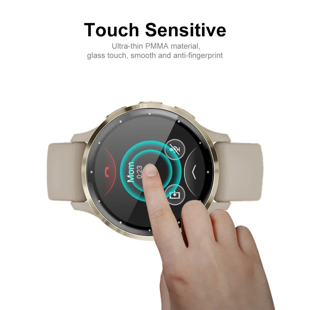 ENKAY HAT PRINCE 5Pcs For Garmin Venu 3S HD Clear Watch Film 3D Curved Soft PC Edge + PMMA Full Screen Protector - 5