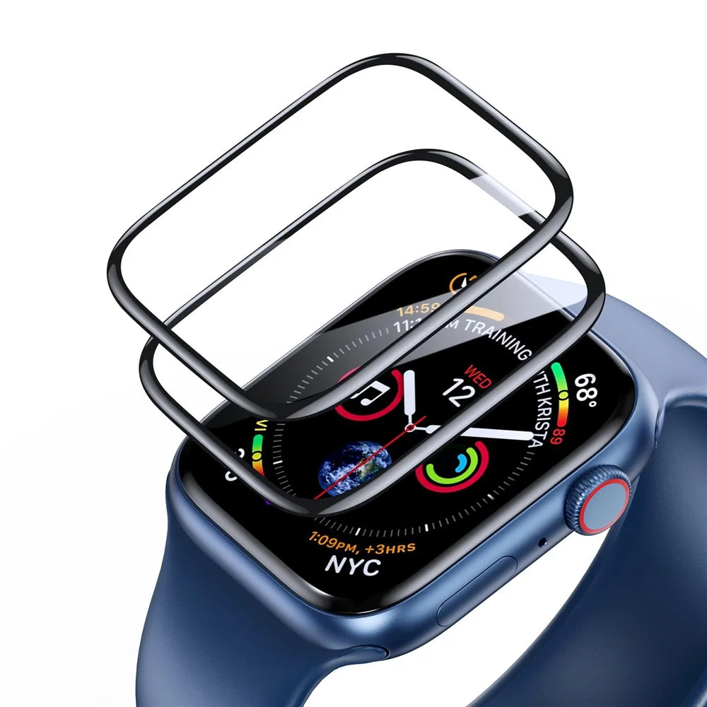 DUX DUCIS 2Pcs TPE+PMMA Film for Apple Watch SE3 / SE2 / SE1 / 6 / 5 / 4 44mm Transparent Watch Screen Protector - 3