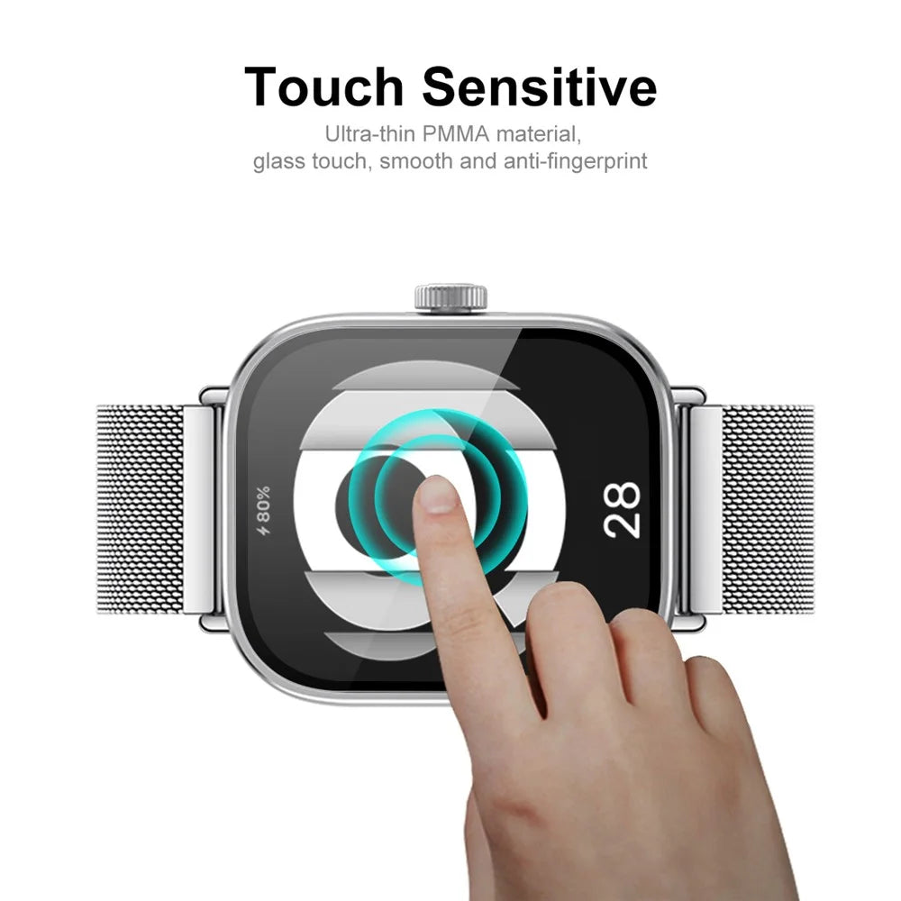 ENKAY HAT PRINCE For Xiaomi Redmi Watch 4 Screen Protector 3D Curved Edge Soft HD Clear PMMA Film - 4