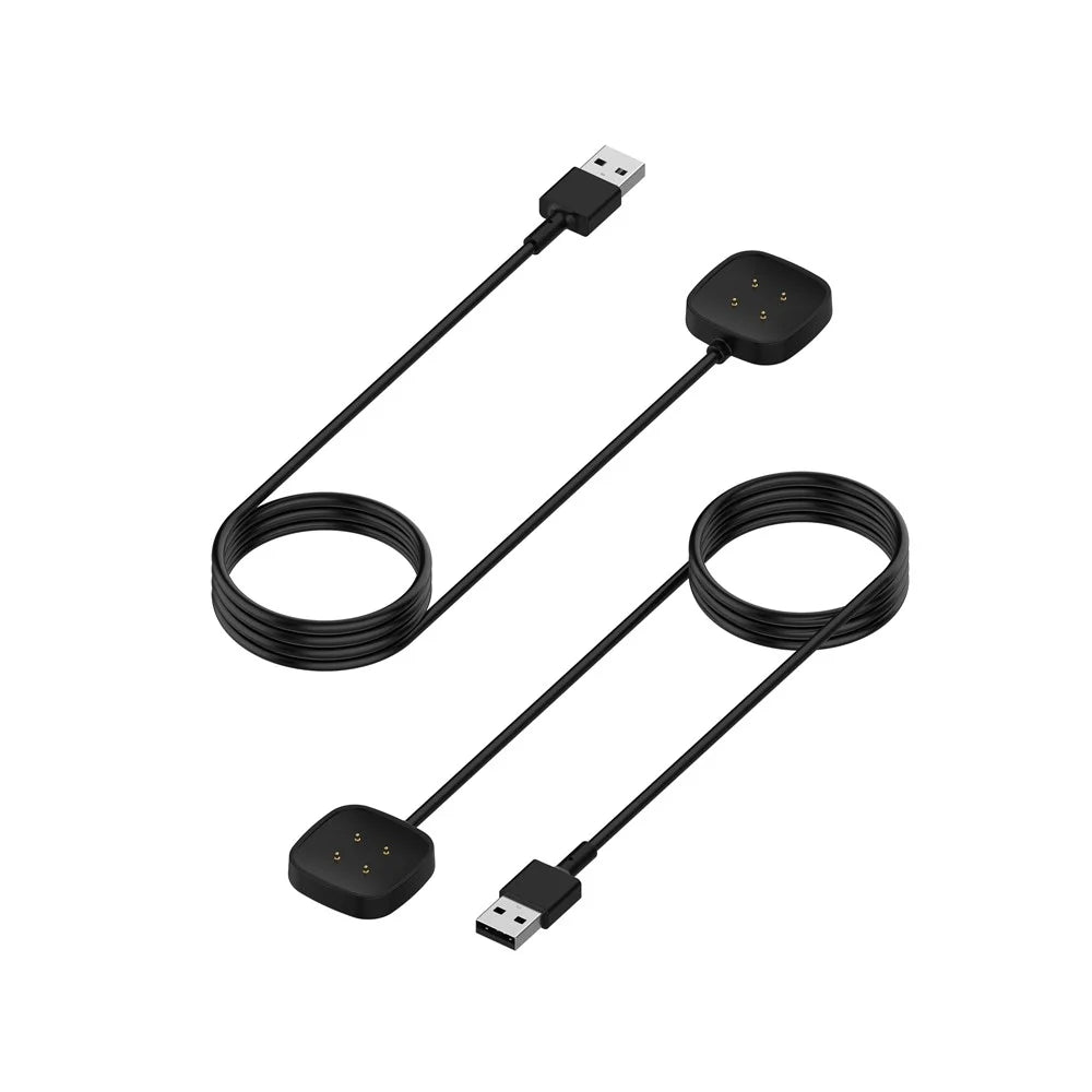 Smart Watch Charger Replacement for Fitbit Ace LTE / Versa 3 / Versa 4 / Sense / Sense 2 Charging Cradle Dock (1m) (With Chip Overshoot Protection) - 2