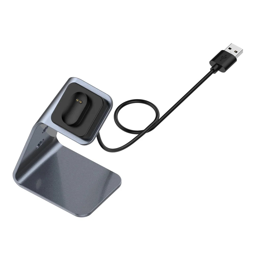 Aluminum Alloy USB Charging Dock Bracket Charging Cradle Stand for Fitbit Inspire/Inspire HR/Ace2 Smart Bracelet - Grey - 2