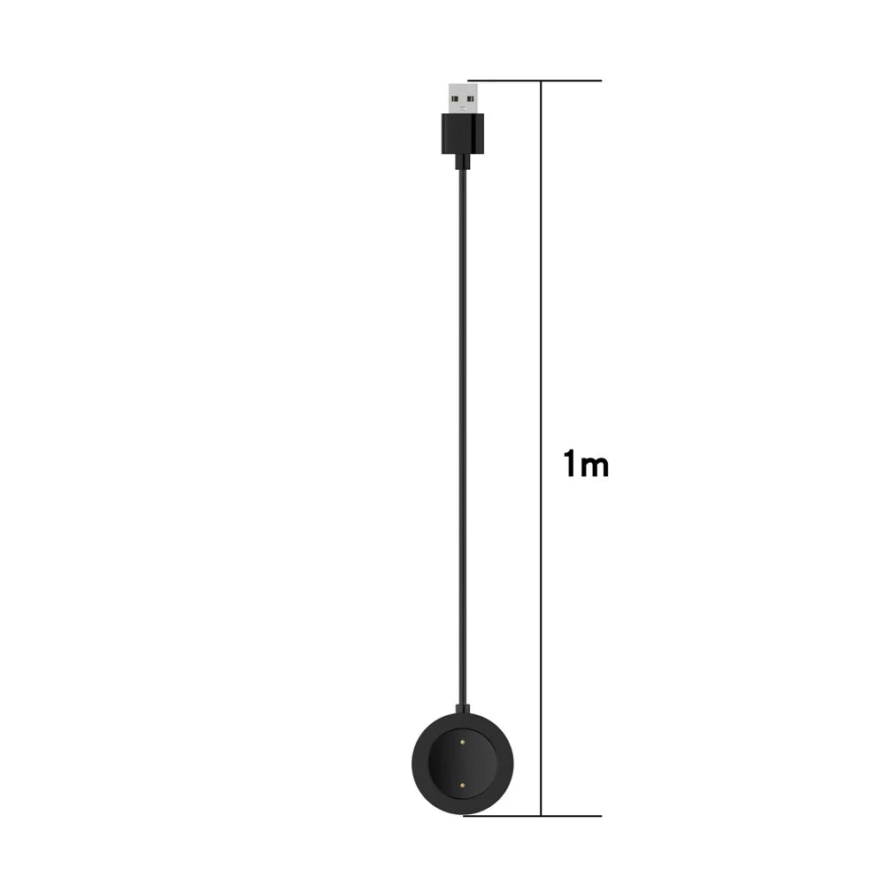 1.0M USB Charger Adapter Charging Dock Cradle Cable for Xiaomi Mi Watch Color Sport - Black - 3
