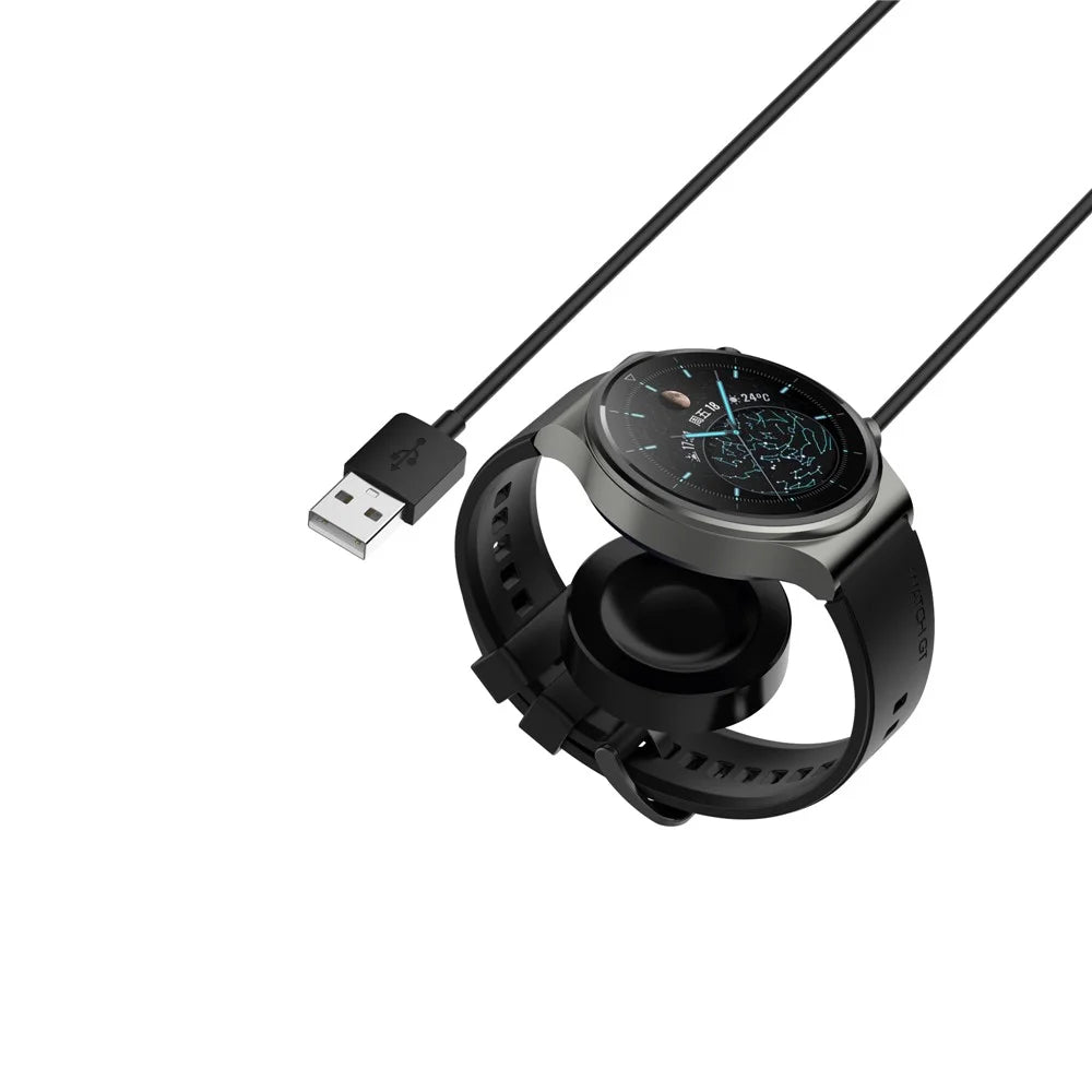 USB Charging Dock Stand Magnetic Charger for Huawei Watch 4 / Watch 4 Pro / Watch GT 4 46mm / 41mm / Watch GT2 Pro / Watch GT2 ECG - Black - 5