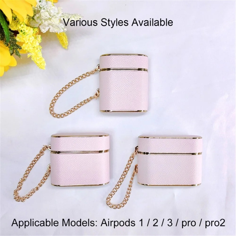 For Apple AirPods 3 Earphone Case Cylinder Shape Leather+PC Earbud Cover with Strap - Black - 4