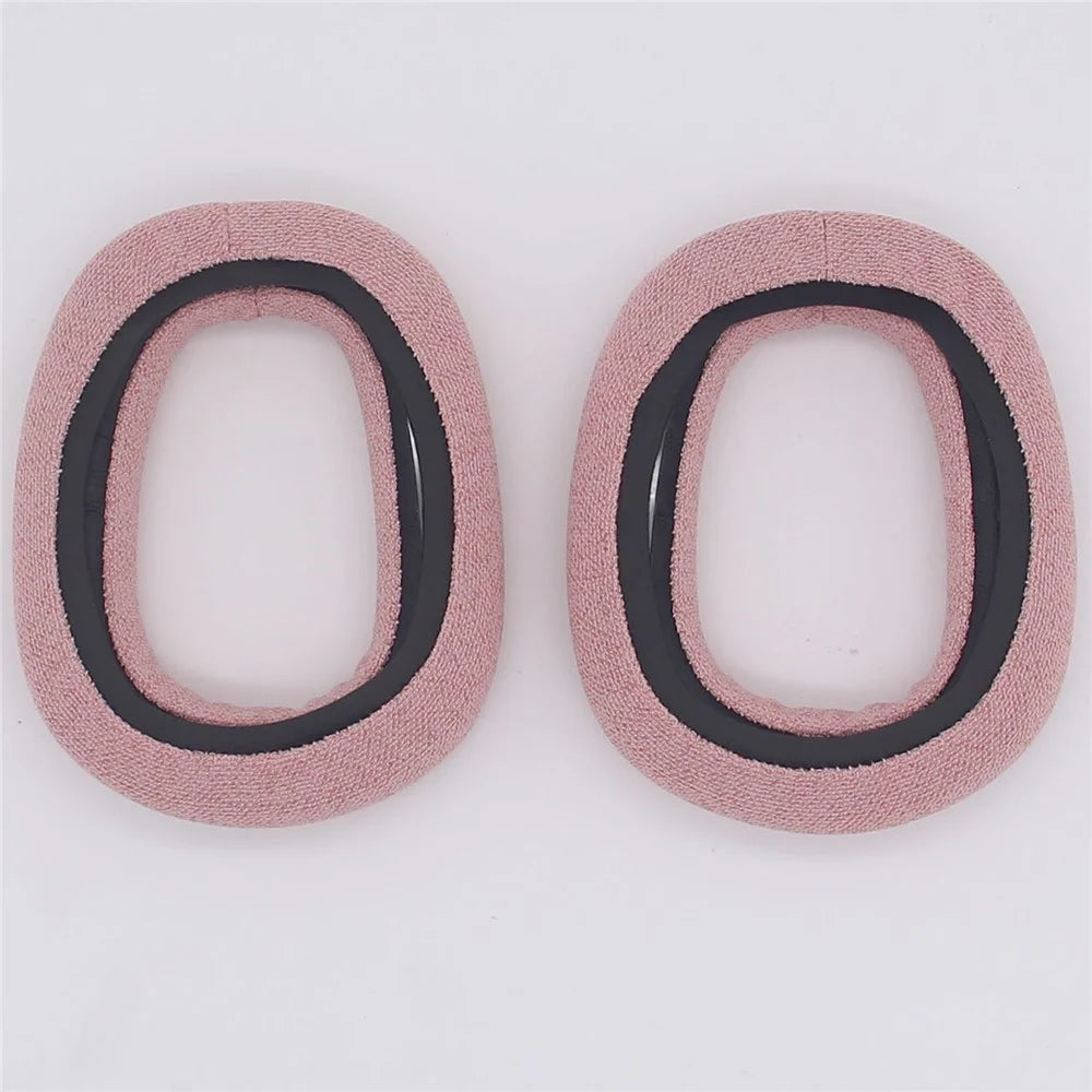 JZF-476 For Logitech Zone Vibe 100 Cotton Linen Headphone Earpads Replacement Earmuffs - Pink - 2