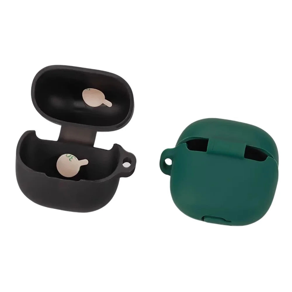 For Xiaomi Buds 5 Case Bluetooth-compatible Earphone Silicone Skin Cover with Anti-Lost Buckle - Dark Blue - 5