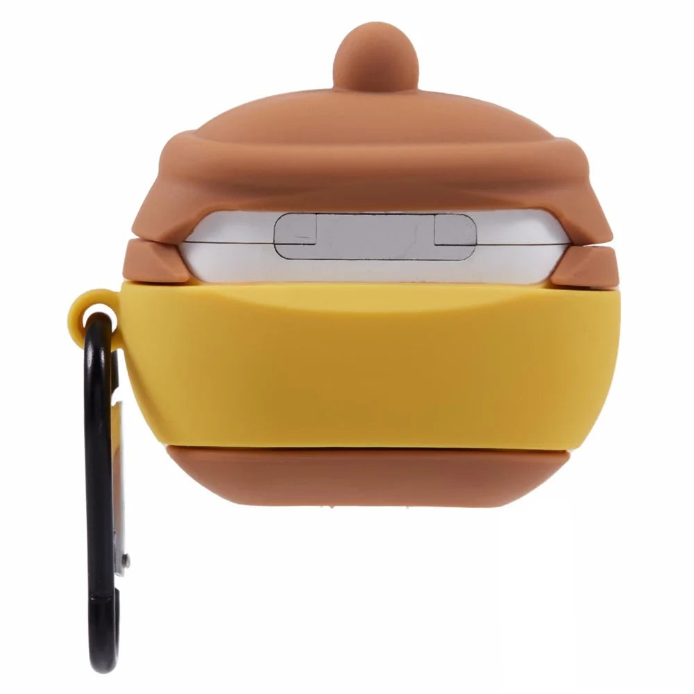 For Apple AirPods 3 Bluetooth-compatible Earphones Silicone Cover Honey Pot Protective Case with Carabiner - 2