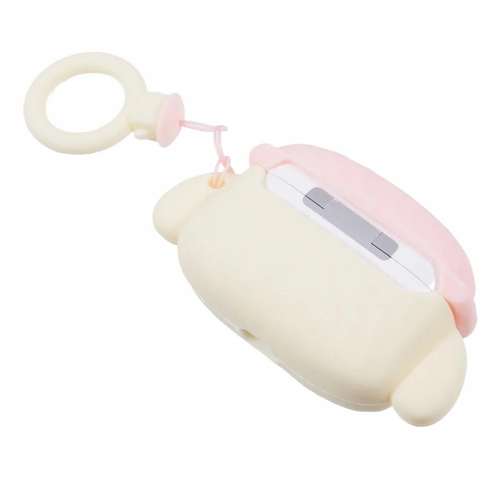 For Apple AirPods Pro Bluetooth-compatible Earphones Silicone Cover Teddy Protective Case - Beige - 4