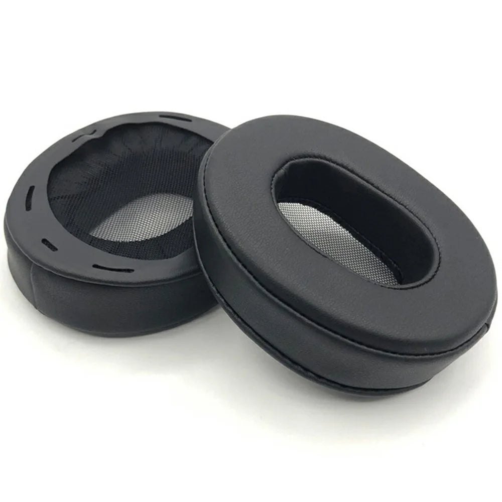 1Pair For Sony MDR-1A / MDR-1ADAC Replacement Earpads Protein Leather Headset Cushions Ear Pad - Black - 1