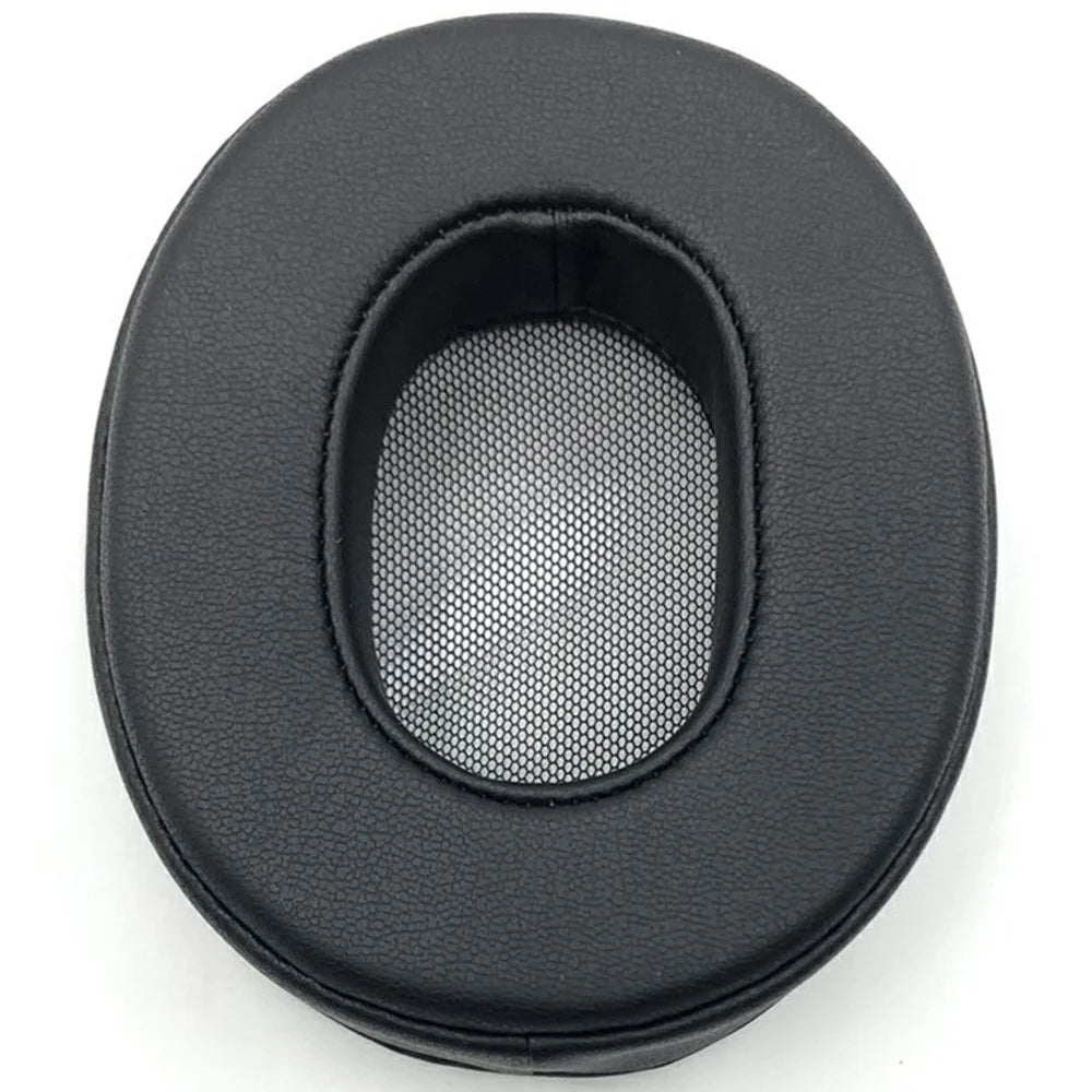 1Pair For Sony MDR-1A / MDR-1ADAC Replacement Earpads Protein Leather Headset Cushions Ear Pad - Black - 3