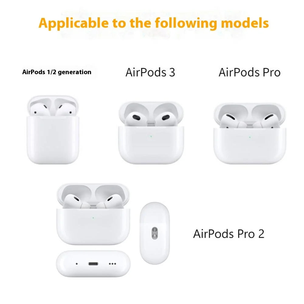 For Apple Series Earbud Storage Case Vertica PU Leather Skin-touch Earphones Carrying Bag, Size: L - Red - 6