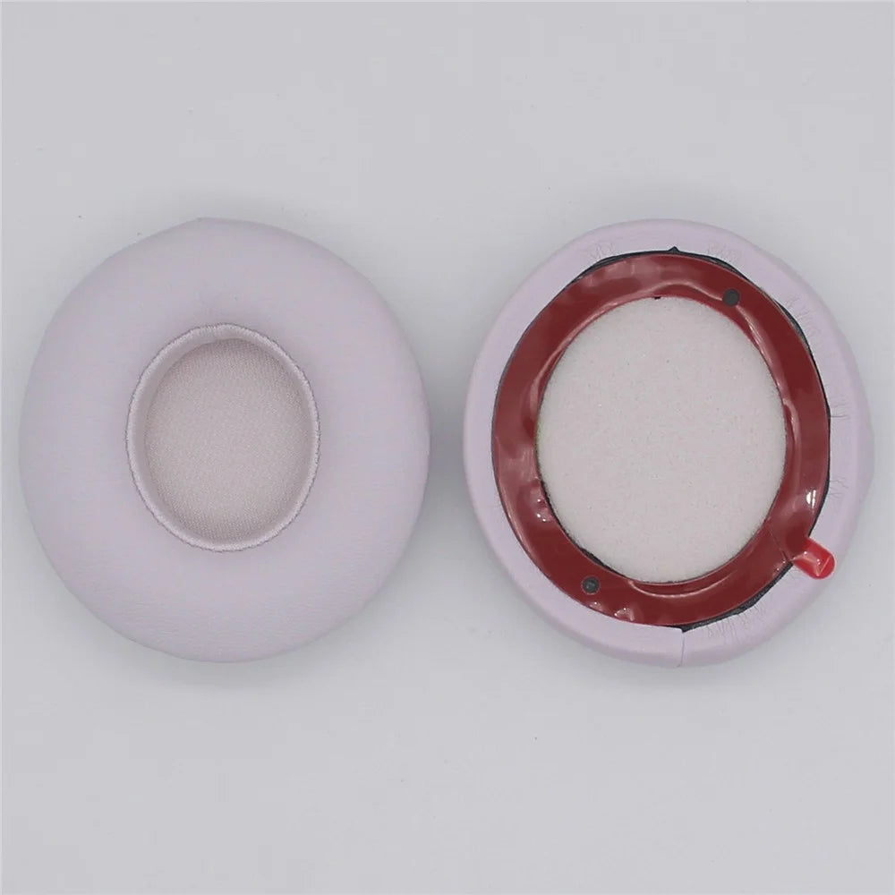 1 Pair For Beats Solo 4 Headphone Earpads Protein Leather Replacement Earmuffs with Crowbar - White - 3