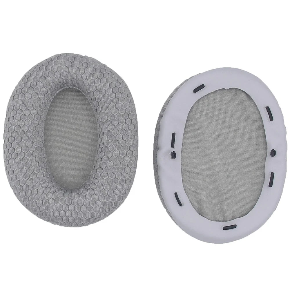 JZF-501 1 Pair for Razer Opus X Headphone Earpads Sponge+Mesh Cloth Ear Cushions - Grey - 2