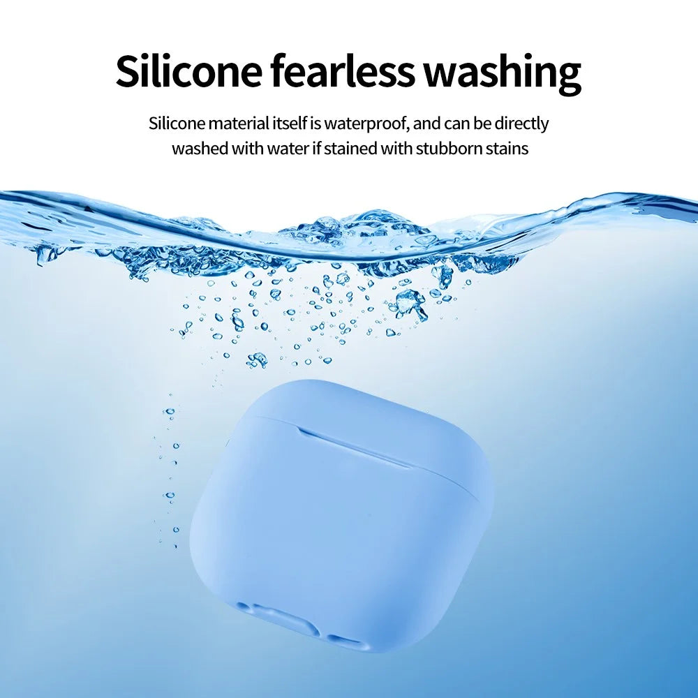 For AirPods 4 Silicone Case Bluetooth-Compatible Earphone Anti-Scratch Protective Cover - Light Purple - 7