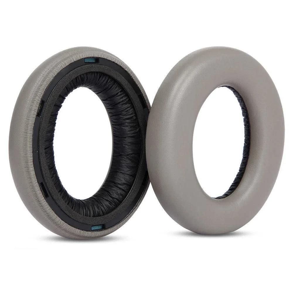 1 Pair For Sennheiser Momentum 4 Replacement Ear Pads Protein Leather Cushions with Removal Tool - Grey - 4