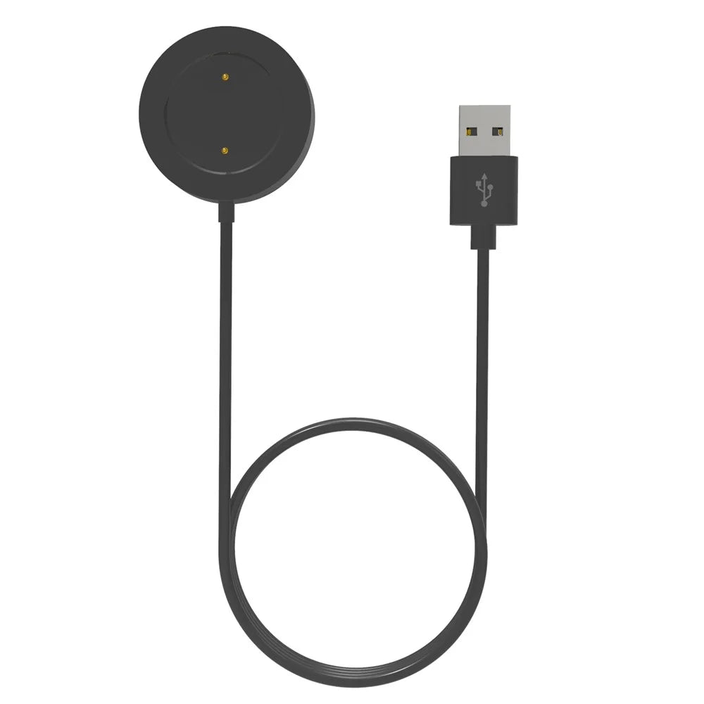 1m USB Cable Charger Smart Watch Charging Dock Cradle for Haylou RS3 LS04 - Black - 3