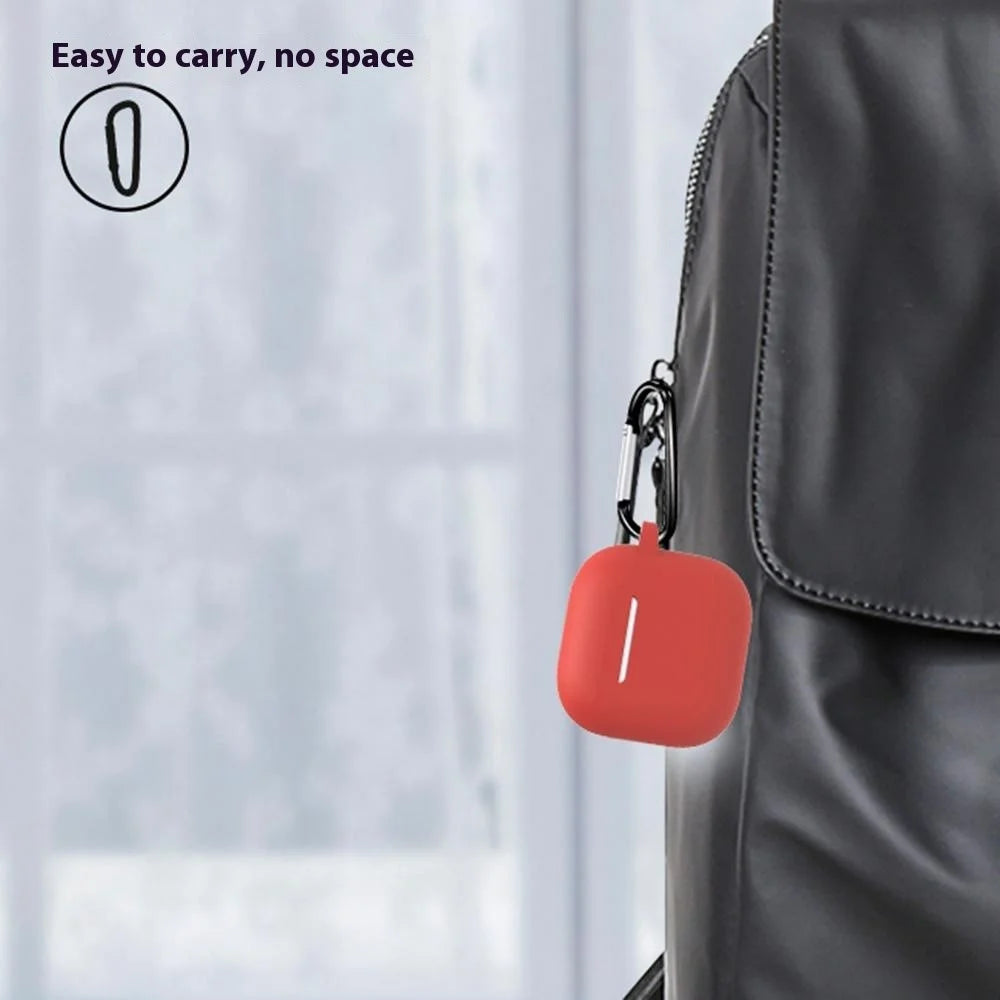 6 in 1 Headset Accessories for AirPods 4 Silicone Case + Carrying Strap + Earphone Holder + Ear Hooks + Neck Strap + Keychain - Red - 2