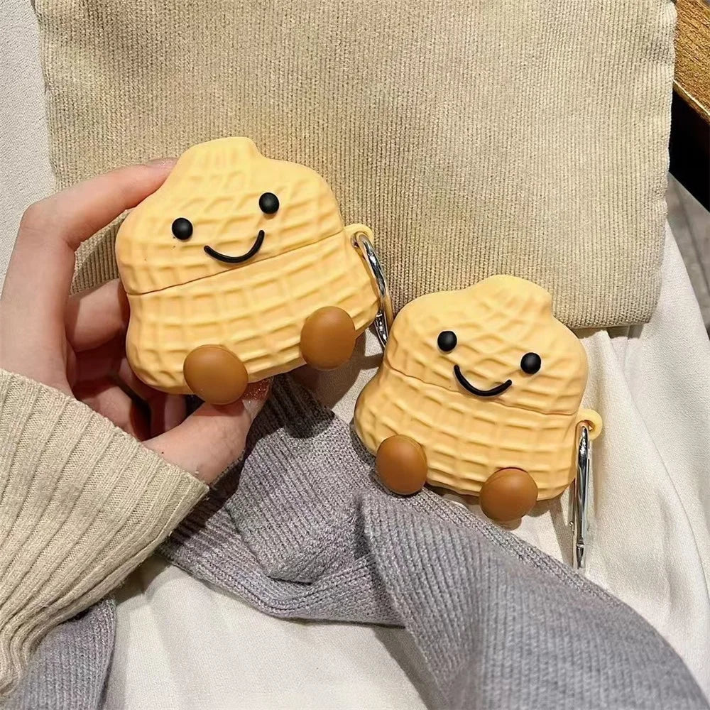 For AirPods Pro 2 / AirPods Pro Silicone Case Peanut Shaped Earphone Protective Cover with Buckle - 5