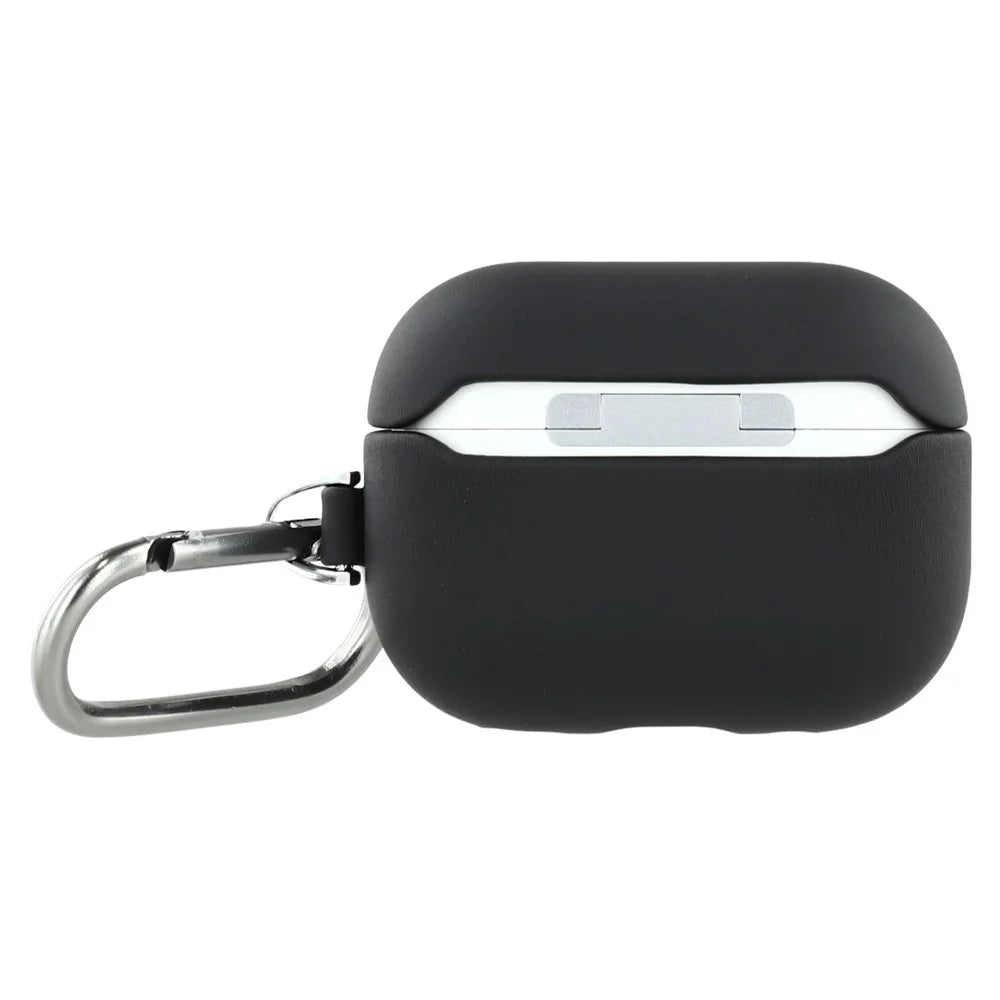 X-LEVEL For AirPods 4 Silicone Case Wireless Earbuds Protective Cover Full Protection with Metal Hook - Black - 2