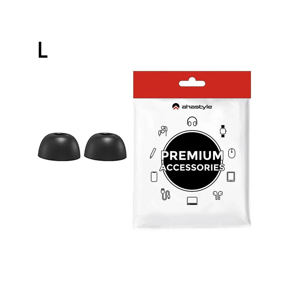 AHASTYLE WG36 1 Pairs Eartips For Samsung Galaxy Buds2 Pro Silicone Ear Covers Caps Cushion -Black / L - 1