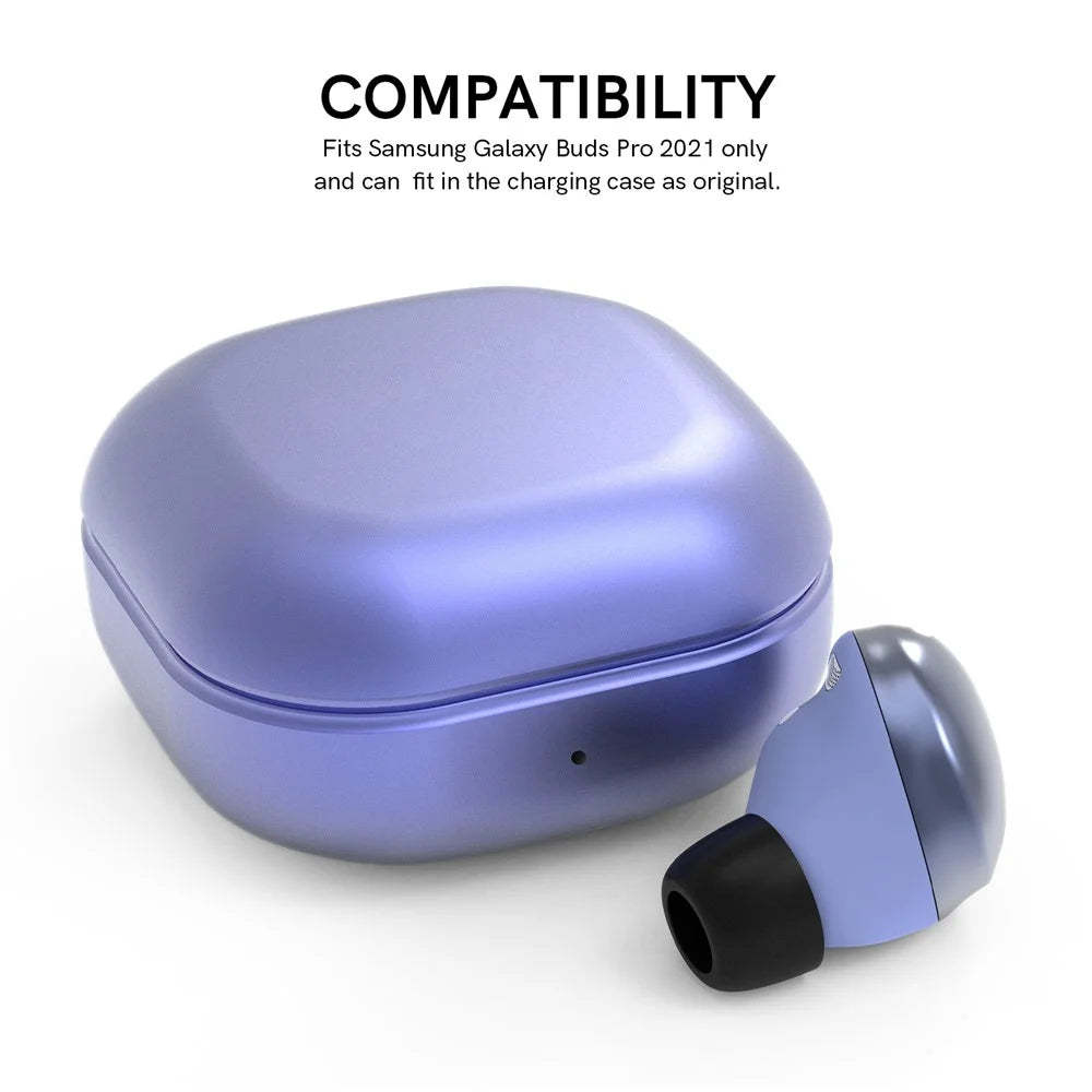 AHASTYLE WG36 1 Pairs Eartips For Samsung Galaxy Buds Pro Silicone Ear Covers Caps Cushion - Black / L - 3