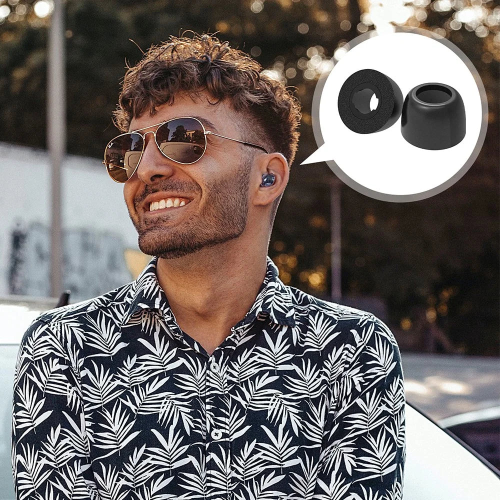 AHASTYLE WG36 1 Pairs Eartips For Samsung Galaxy Buds Pro Silicone Ear Covers Caps Cushion - Black / L - 6