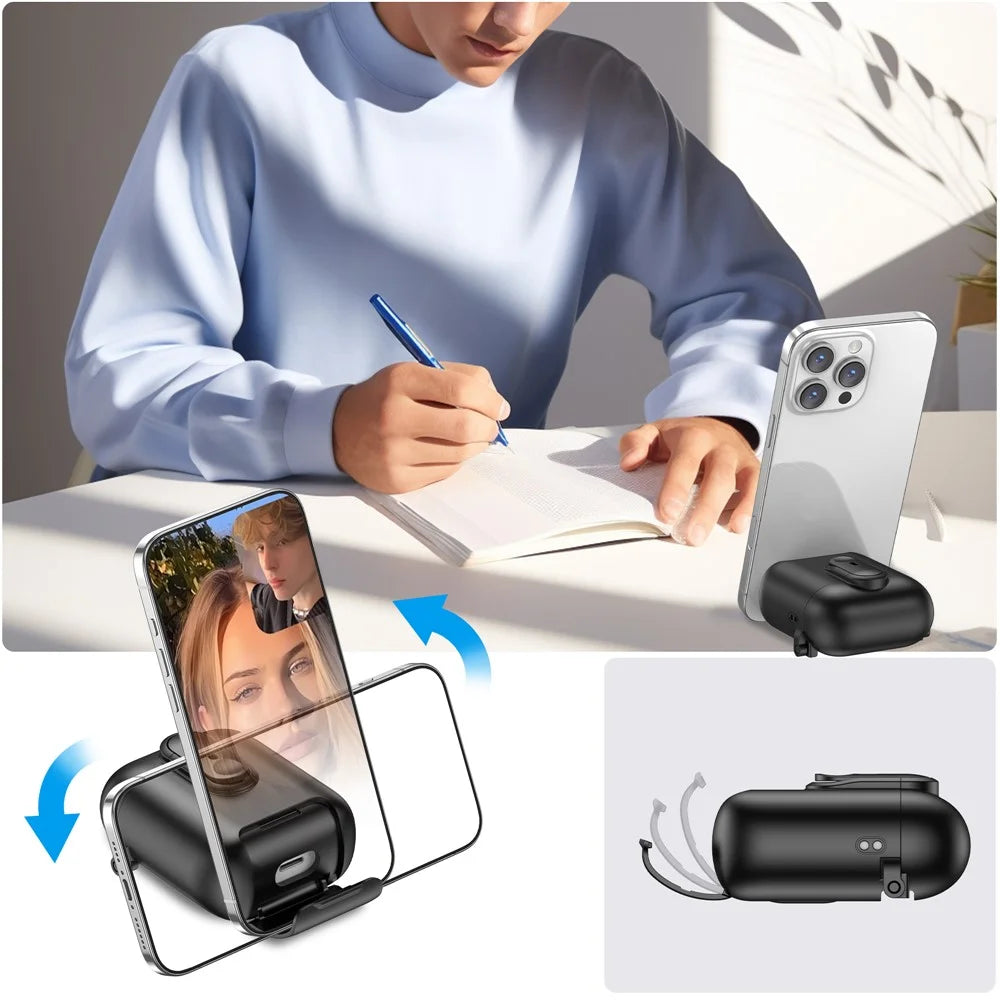 Switch Lock Case for Apple AirPods with Wireless Charging Case (2019)  /  AirPods with Charging Case (2019)  /  (2016), with Lanyard - Black - 4