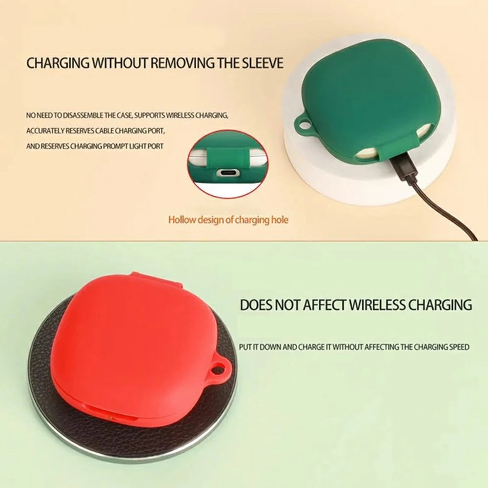 For Xiaomi OpenWear Stereo Pro Wireless Earphones Silicone Case Protective Cover with Anti-Lost Hanging Buckle - Blackish Green - 6