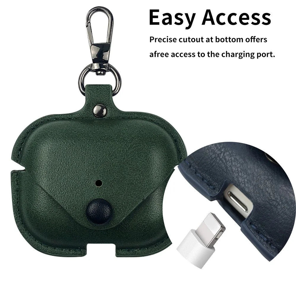 For AirPods Pro 3 Earphone Case Business Leather + PC Protective Cover - Black - 2