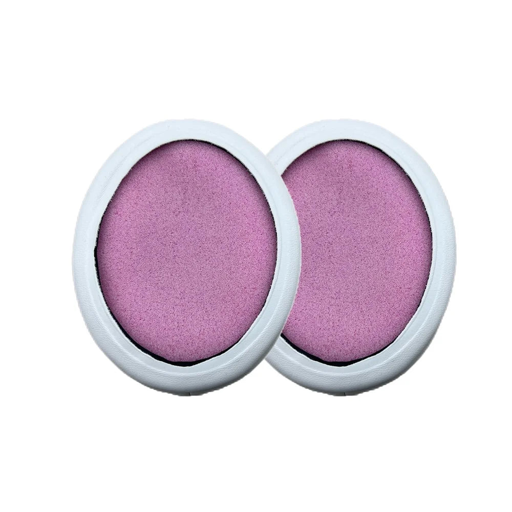 JZF-568 1 Pair Ear Pads for Hyperx Cloud III / II / Alpha / Flight / Stinger Protein Leather Headphone Earpad Cushion - White  /  Rose - 6
