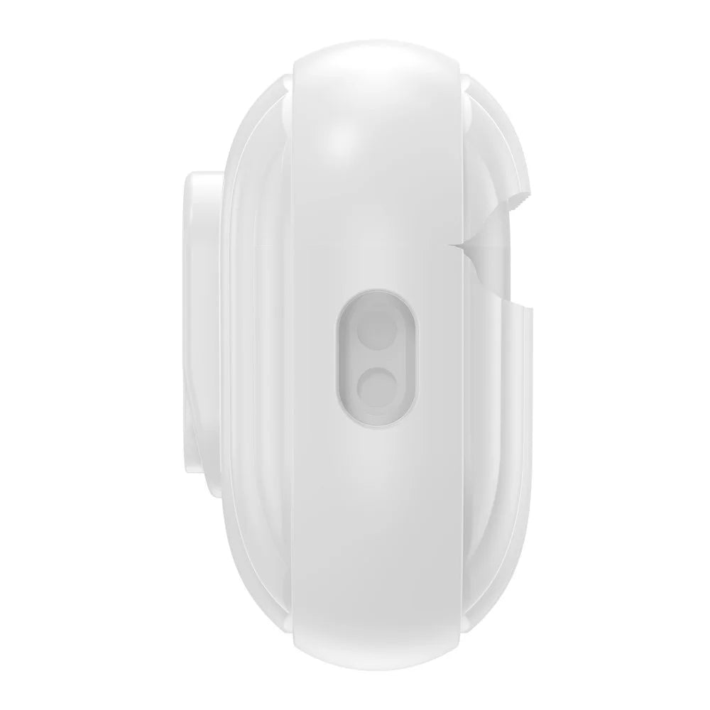 For AirPods Pro 3 Shell Texture Lock Buckle Protective Case PC + TPU Earphone Cover - White - 5