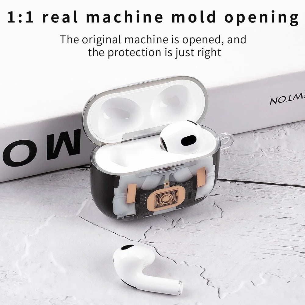 For AirPods Pro 3 Earphone Case Mechanical Structure TPU Drop-Proof Protective Cover - 3
