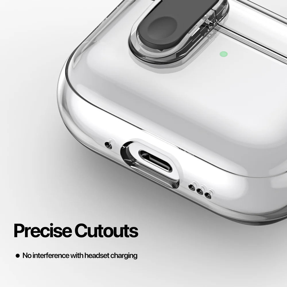 DUX DUCIS For AirPods Pro 3 Earphone Case  PECL Series PC+TPU Bluetooth-compatible Earphone Cover with Hook - Clear - 7