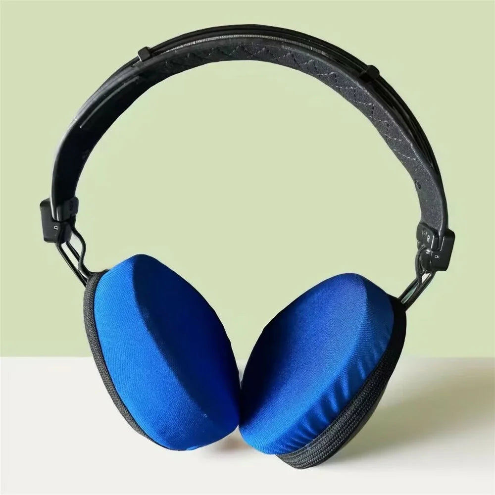 1Pair Headphone Ear Pads Dust Cover Stretchable Protective Cover for Over-Ear Headset Earpads - Grey / S - 6