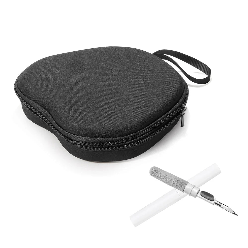 For 1Mii Y8 Headphone Case EVA Hard Shell Storage Bag With Cleaning Pen Set - Black - 1
