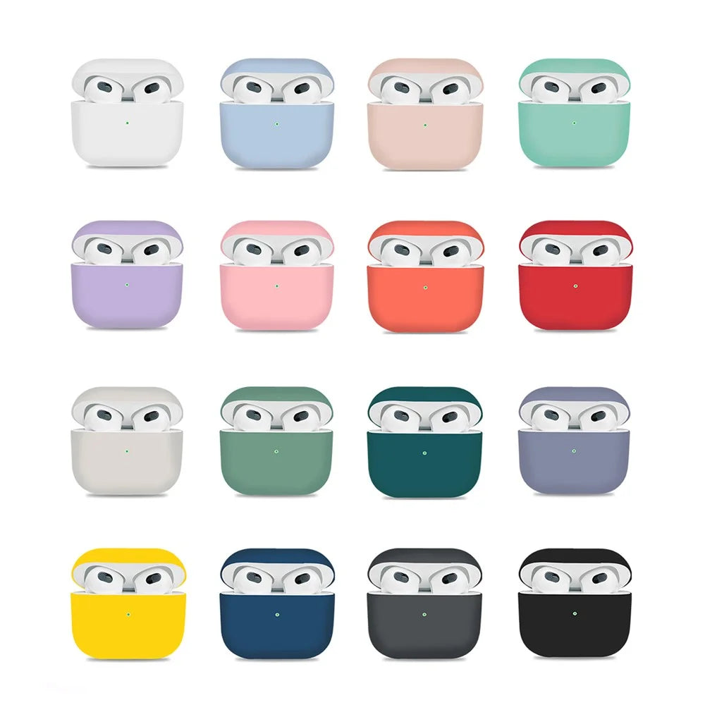 Silicone Bluetooth-compatible Earphone Separable Protective Case Cover for Apple AirPods 3 - Black - 2