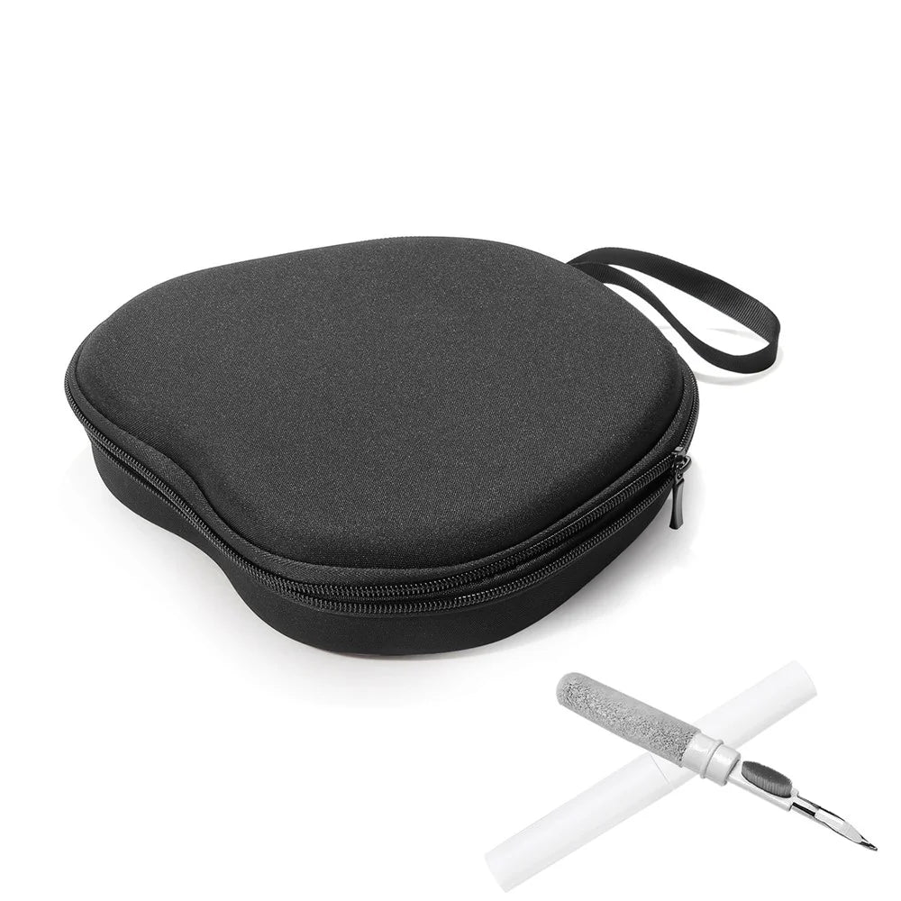 For HAVIT H655BT Headphone Case EVA Hard Shell Storage Bag With Cleaning Pen Set - Black - 1