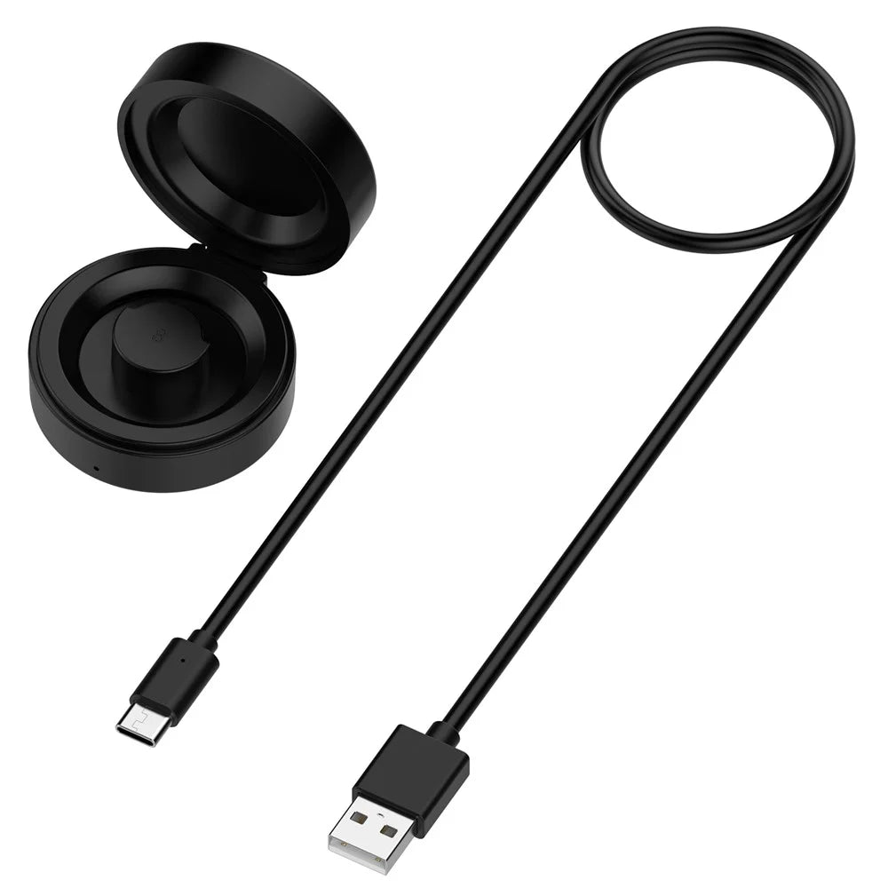 XY-152 For Oura Ring Gen 3, Size 13 Wireless Charging Case with USB Cable Smart Ring Portable Charger - Black - 1