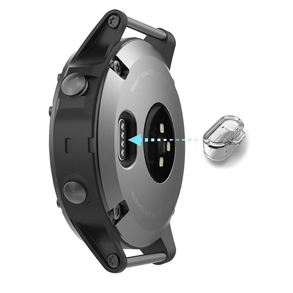 10Pcs Clear TPU Dust Plug for Garmin Venu 4 45mm / 41mm / Bounce 2 / Venu X1 Smart Watch Charging Port Dust Cover - Transparent - 3