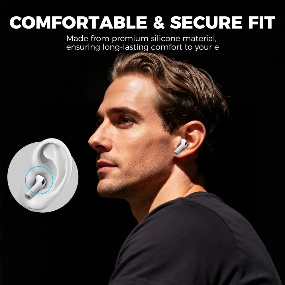 AHASTYLE WG187 3 Pairs Size L for AirPods Pro 3 Silicone Ear Tips Earbuds Caps with Storage Box - White - 4