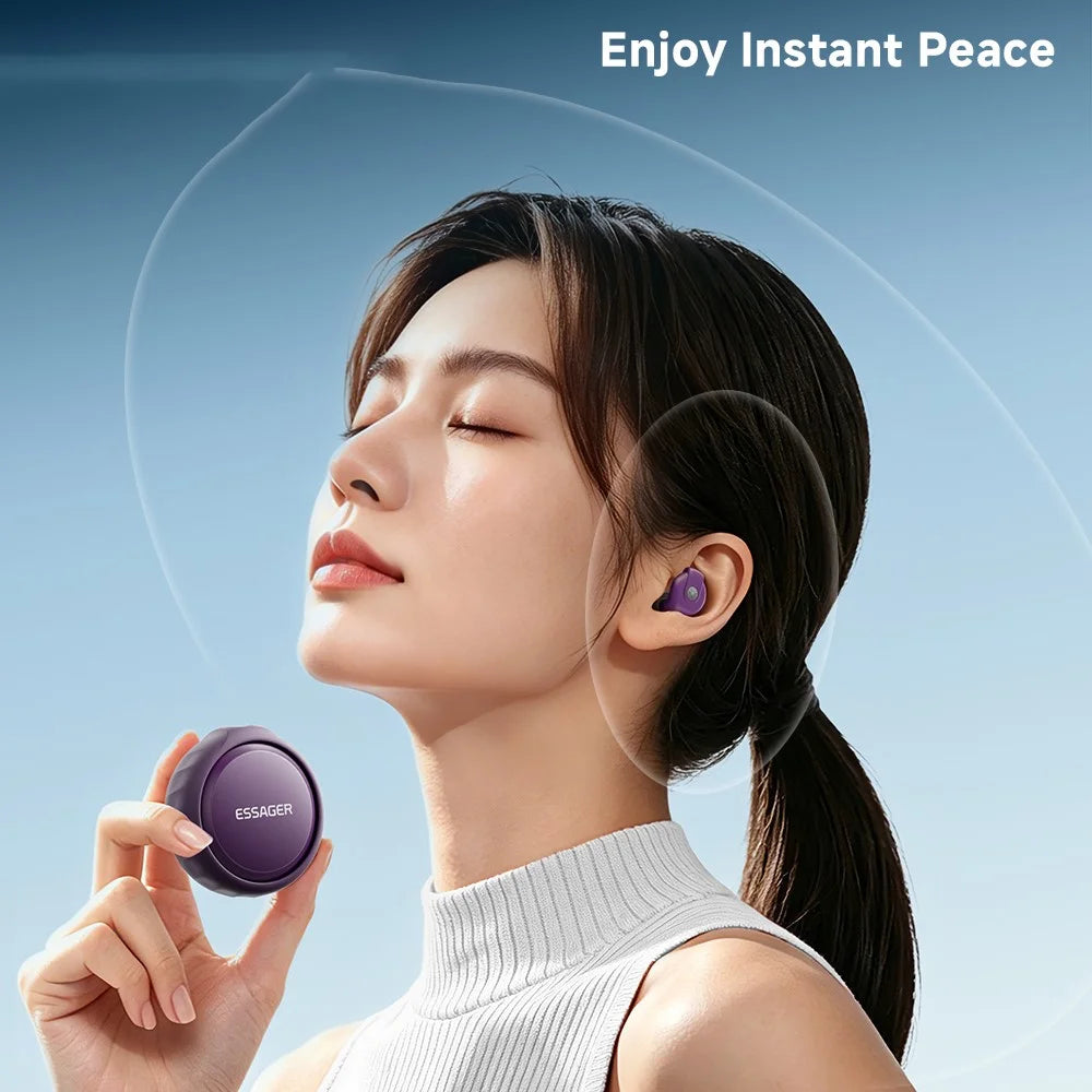 ESSAGER ECP01 Sleep Earplugs 49dB Noise Cancelling Silicone Earplugs - White - 4