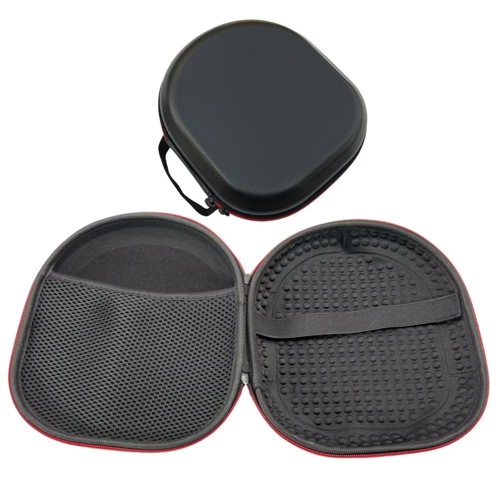 For Sony INZONE H5 / H7 / H9 Headphone Case Shockproof EVA Hard Shell Carrying Pouch - Leather Style/Black - 1