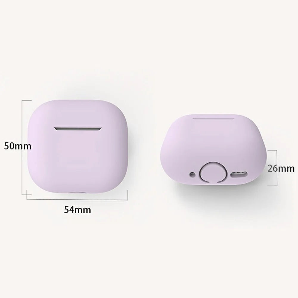 For AirPods 4 Silicone Case Shockproof Precise Cutouts Earphone Protective Cover - White - 6