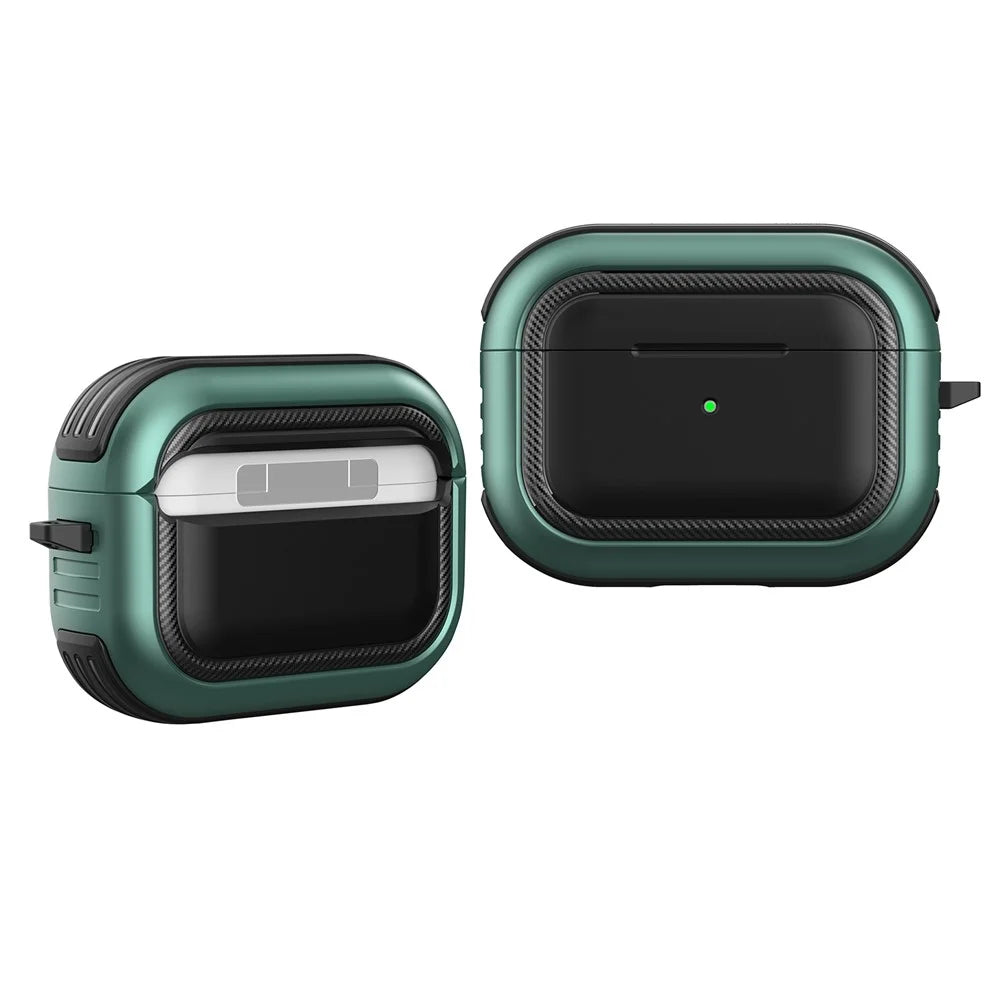 Stylish TPU+PC Anti-drop Wireless Earphone Case Protective Cover for AirPods Pro - Style 1 - 1